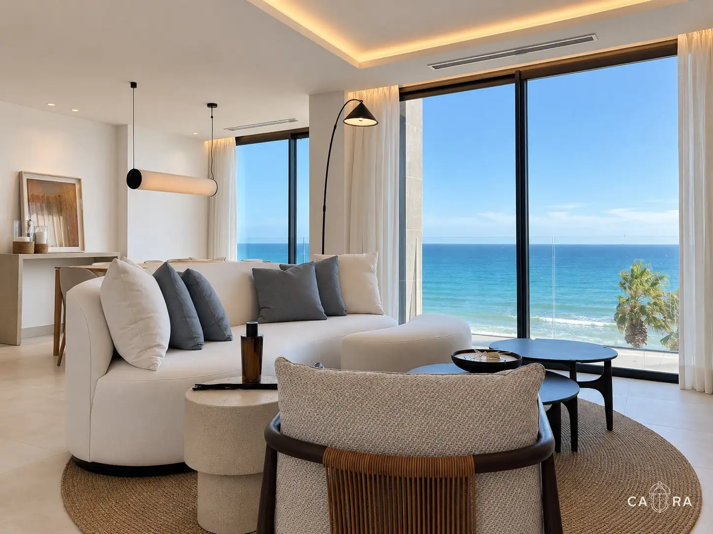 Estepona penthouse living room