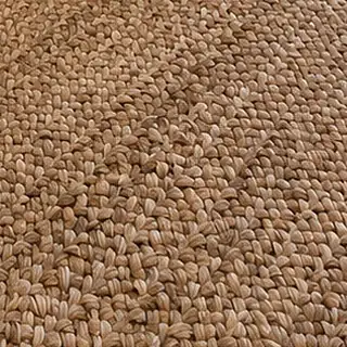 Chunky natural fibre rug