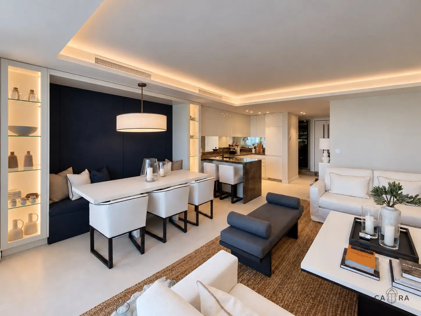 Alhambra del Mar living and dining room