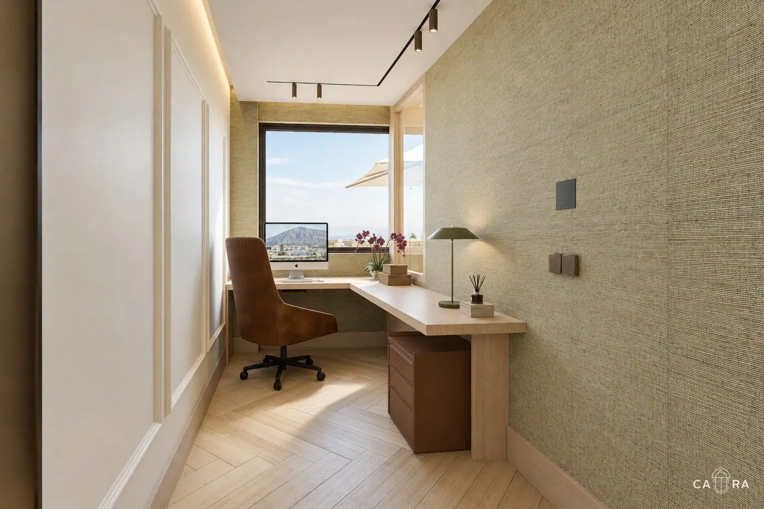 Render of a private office